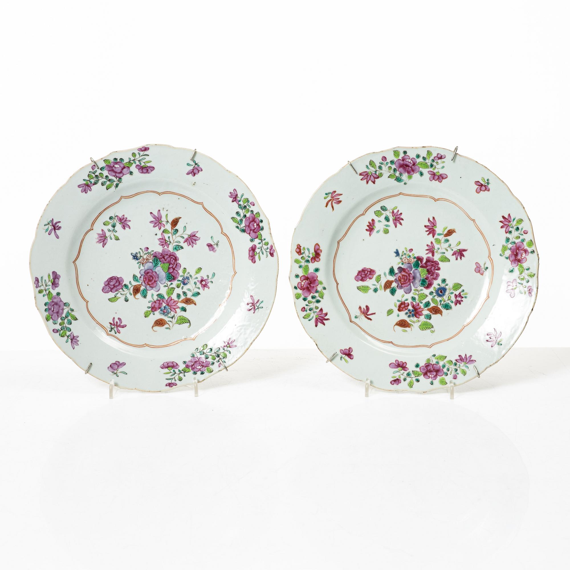 Parti porslin, 5 delar, kina, 1700-1900-tal.