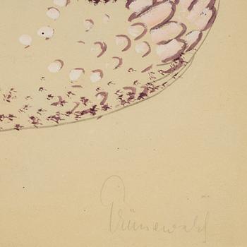 Isaac Grünewald, watercolour, & gouache, signed.
