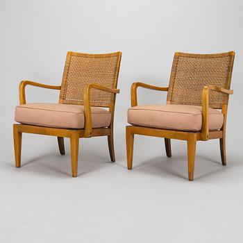 Werner West, a pair of 1930s armchairs for Oy Stockmann Ab, Kervo Snickerifabrik.