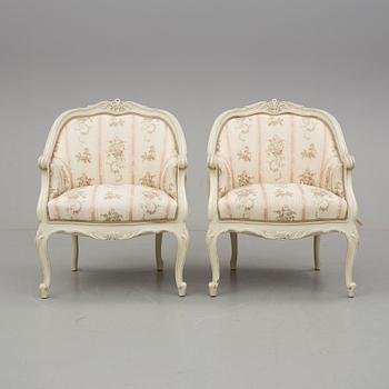 BERGERER, ett par, rokokostil, 1900-talets mitt.