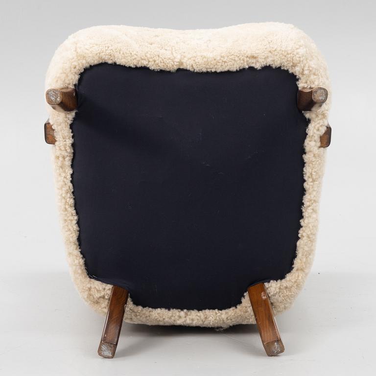 Alfred Christensen, tillskrivna, fåtöljer, ett par, Slagelse Møbelfabrik, Danmark 1950-tal.