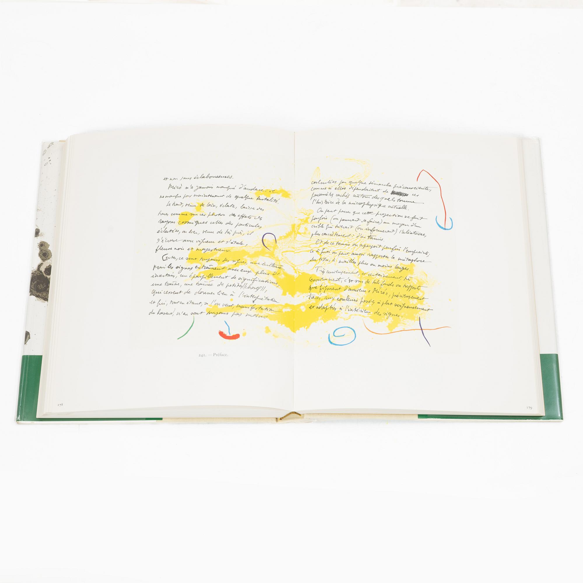 Joan Miró, bok, "Miró Lithographe II: 1953-1963", 1975.