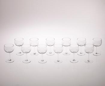 GLASSERVIS, 24 delar "Kilta" Göran Hongell, Iittala. Formgiven 1947.