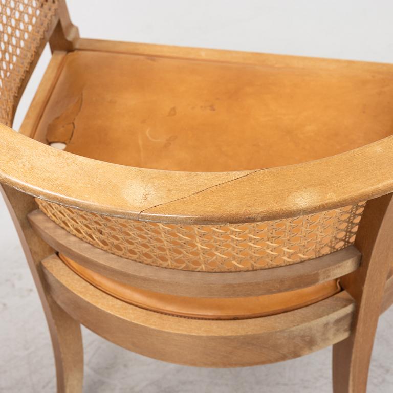 Kaare Klint, a par of 'Faaborg' chairs, Rud Rasmussen, Denmark.