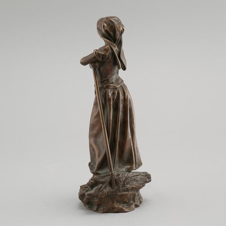 A bronze sculpture by Charles Octave Lecy, signed and with control-mark.