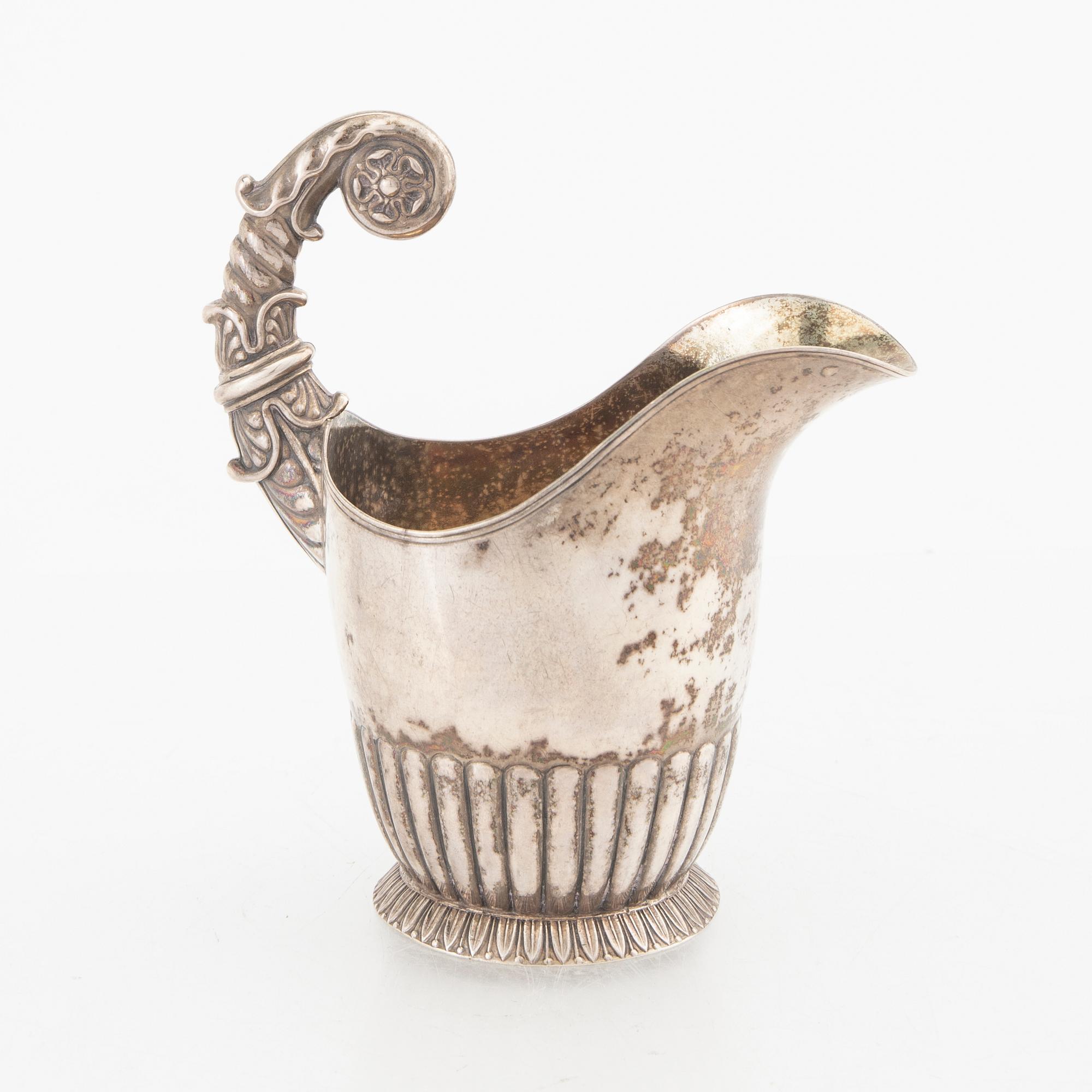 Adolf Zethelius, gräddkanna silver Stockholm 1827.