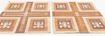 Rugs, a pair, oriental flatweave, approx. 180 x 120 cm.