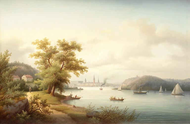 Carl Abraham Rothstén, Stockholms inlopp med utsikt mot Gamla stan.