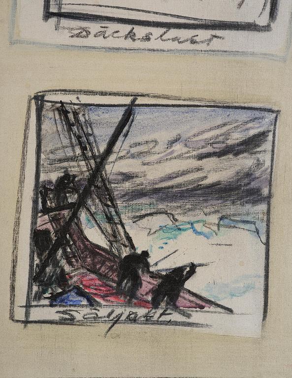 Gösta Werner, Marine motif.