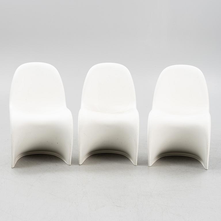 Verner Panton, stolar, 3 st, "Panton chair", Vitra, 2008.