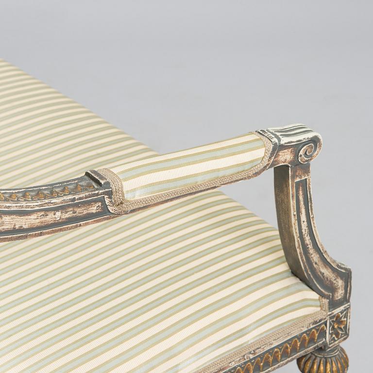 Soffa, gustaviansk, sent 1700-tal.