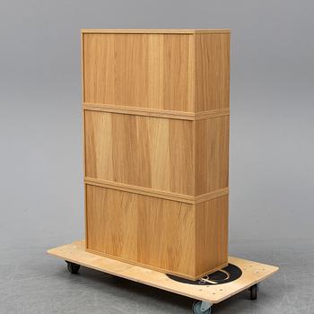 NILS STRINNING, 3 oak 'String' cabinets.