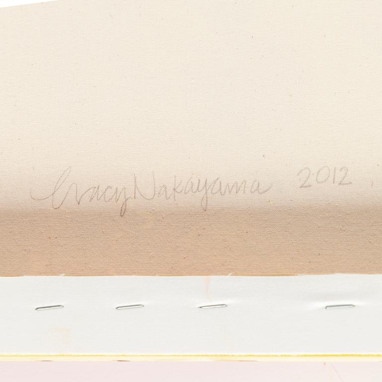 TRACY NAKAYAMA, ink on canvas. Signed and dated 2012 on verso.