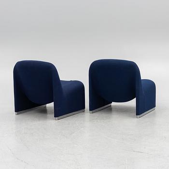 Giancarlo Piretti, fåtöljer, ett par, "Alky", Castelli, Italien.