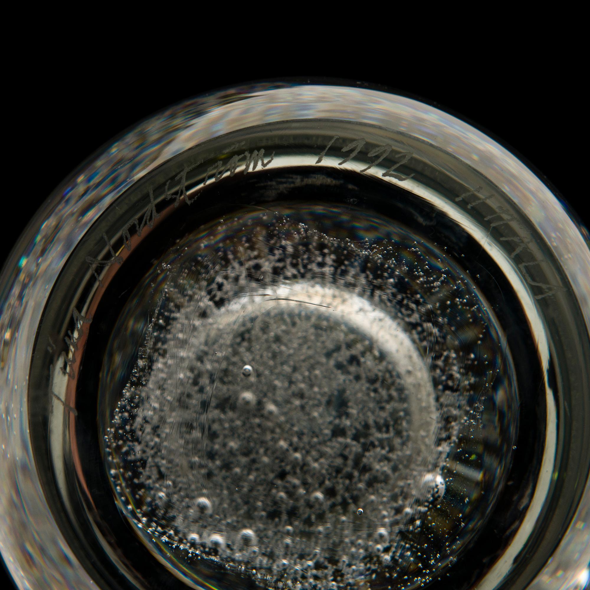 TIINA NORDSTRÖM, a 'Pluto' art glass signed Tiina Nordström 1992 Iittala.