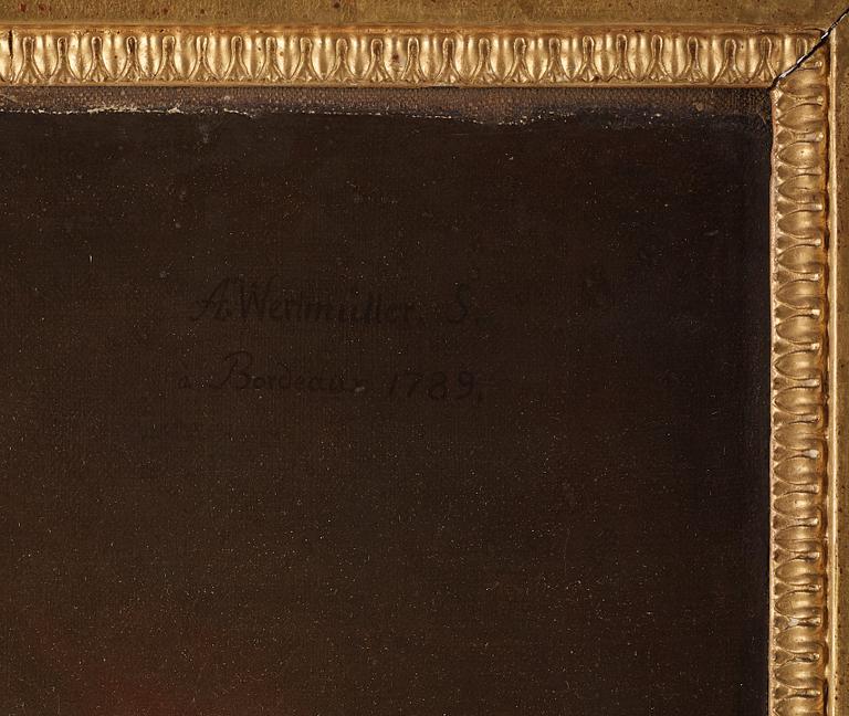 ADOLF ULRIK WERTMÜLLER, olja på duk, signerad och daterad Bordeaux 1789.