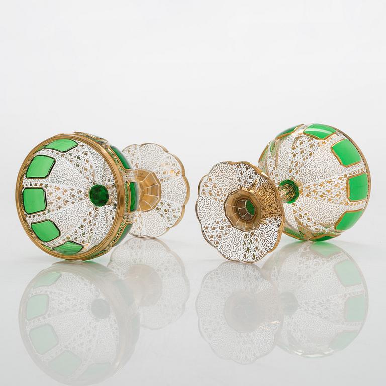 Lasiston osia, 4 + 2 kpl, Murano, Italia, 1900-luvun loppupuoli.