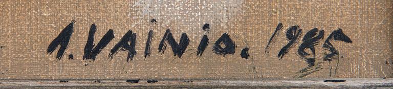 Armas Vainio, Still life with a jug and mushrooms.