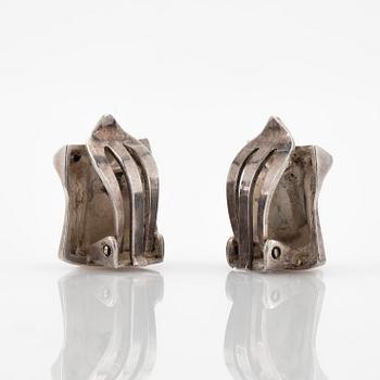 Björn Weckström, Earrings, a pair, "Muletta", sterling silver, Lapponia.