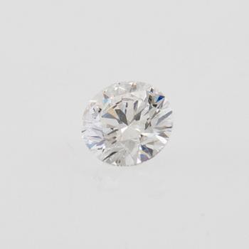 GIA certified round brilliant-cut diamond approx. 0.71 ct D/VVS2.