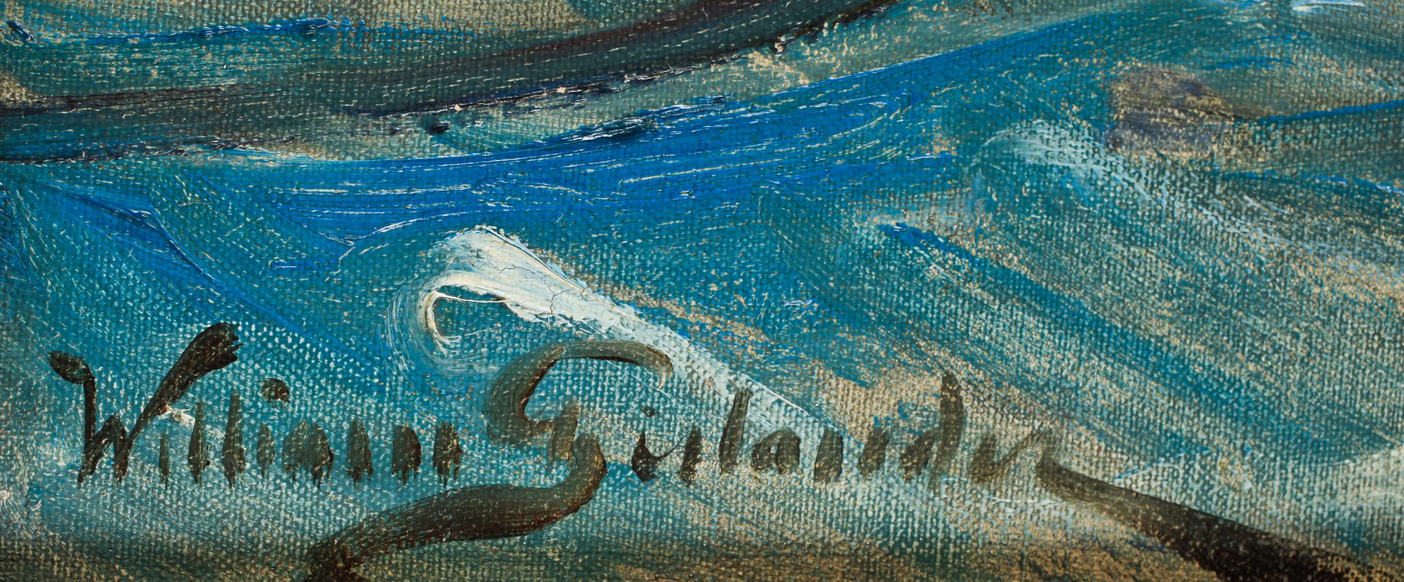 WILLIAM GISLANDER, olja på duk, sign.
