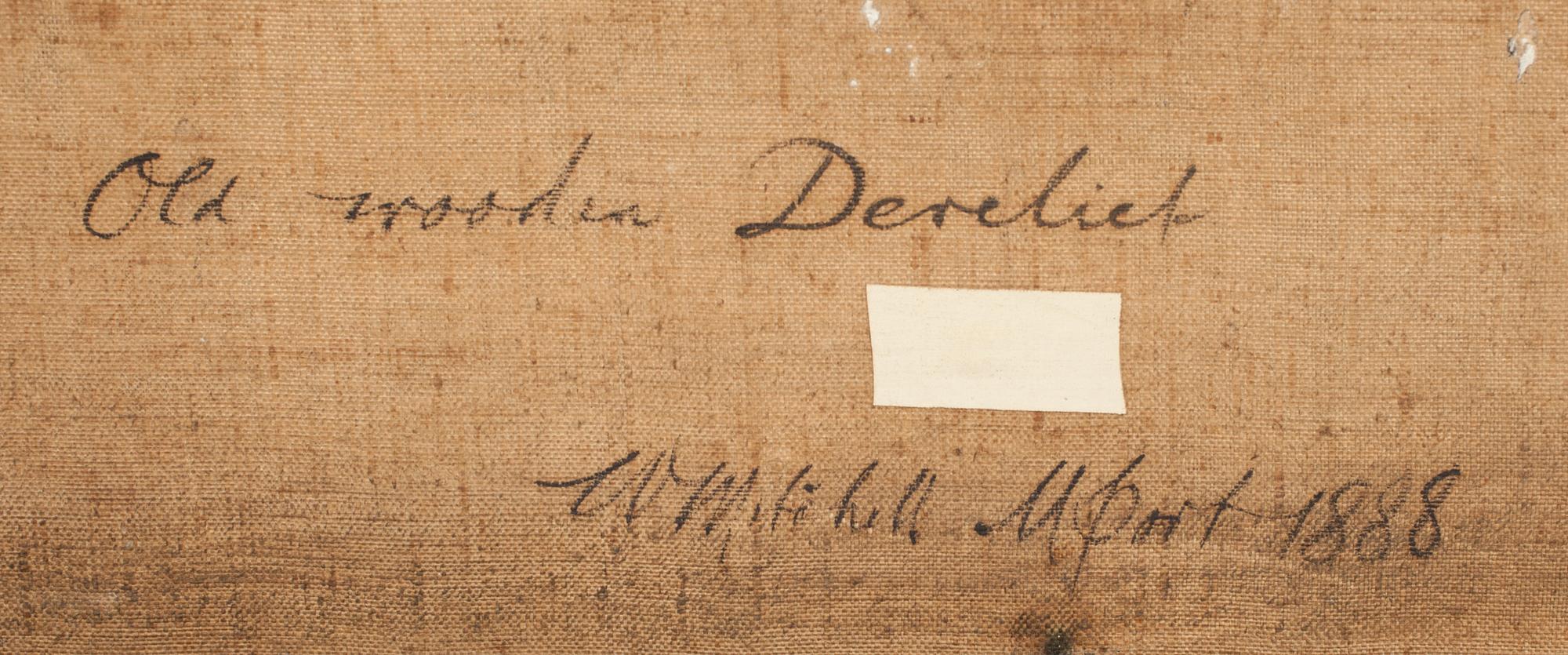 W MITCHELL, olja på duk, England 1800-talets andra hälft.