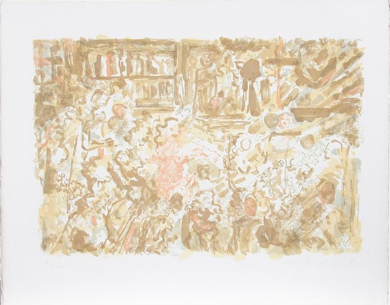 FRED ANDERSSON, mapp med 5 färglitografier. Sign o numr 95/250.