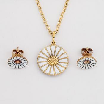 Georg Jensen, "Daisy" örhängen med collier.