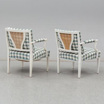 JOSEF FRANK, a pair of 969 armchairs for firma Svenskt Tenn.