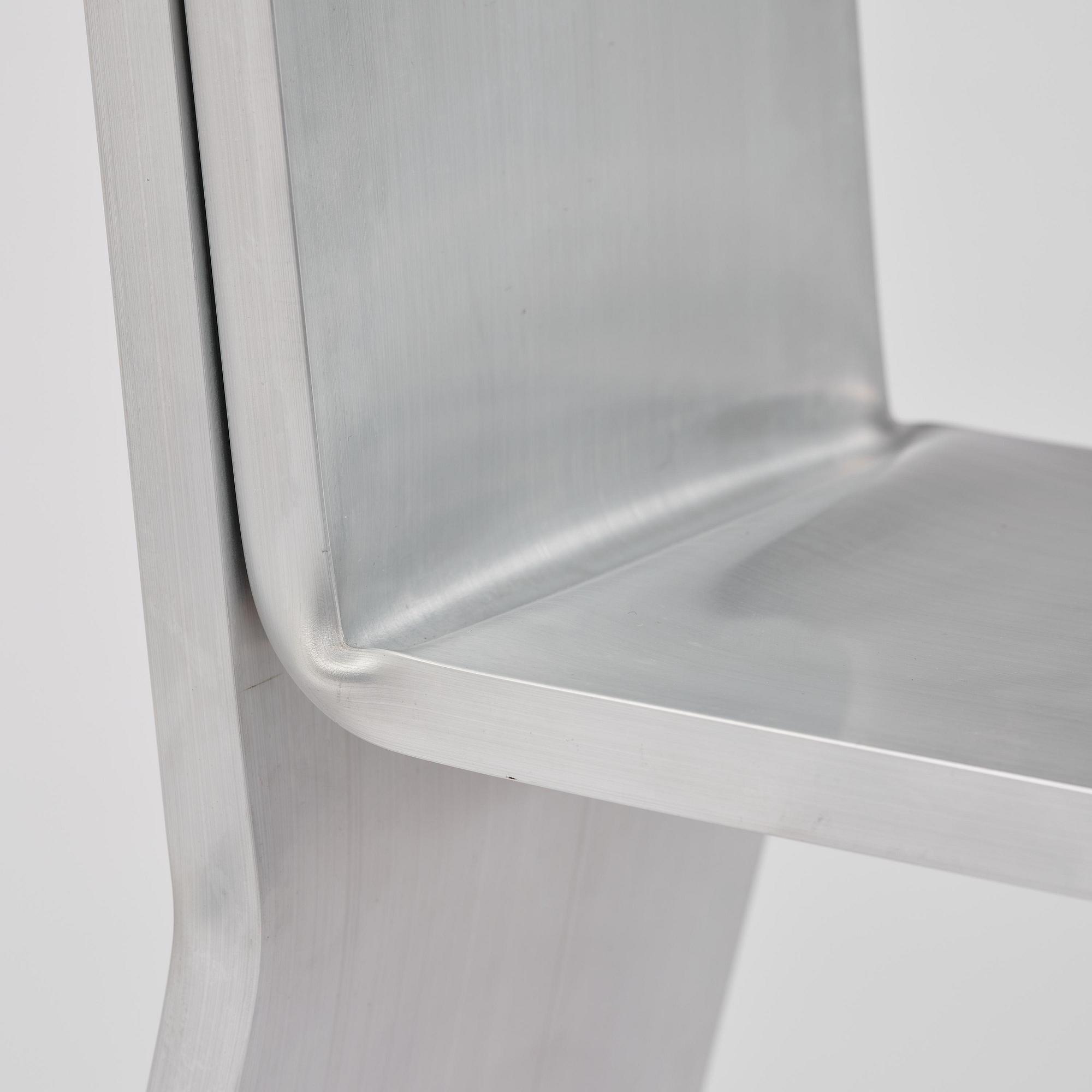 David Taylor, stol, unik, "Aluminium Chair", Studio Mellösaverken, Sverige, 2025.