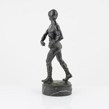 Franz Iffland, sculpture, signed, bronze, total height 45 cm.