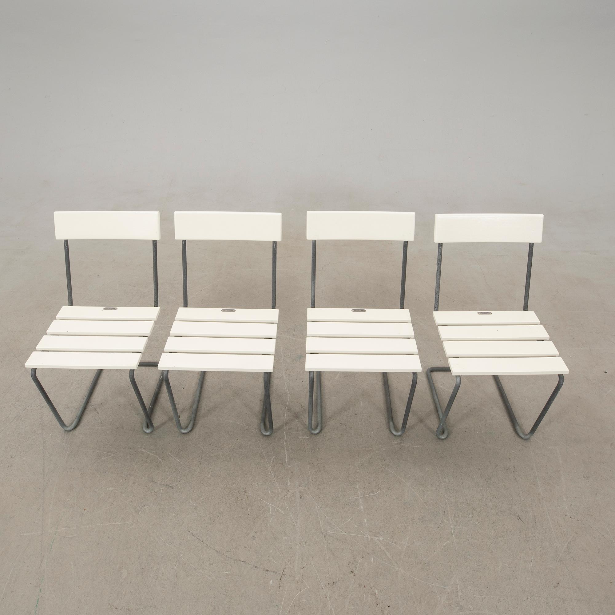 Artur Lindqvist chairs 4 pcs "No 1" Grythyttan modern production.