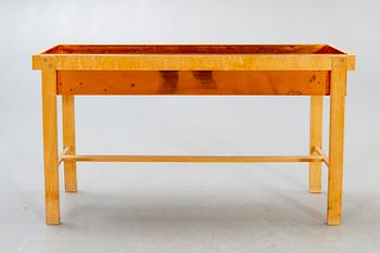 Flower table, oak and copper, Denmark, 1960s.