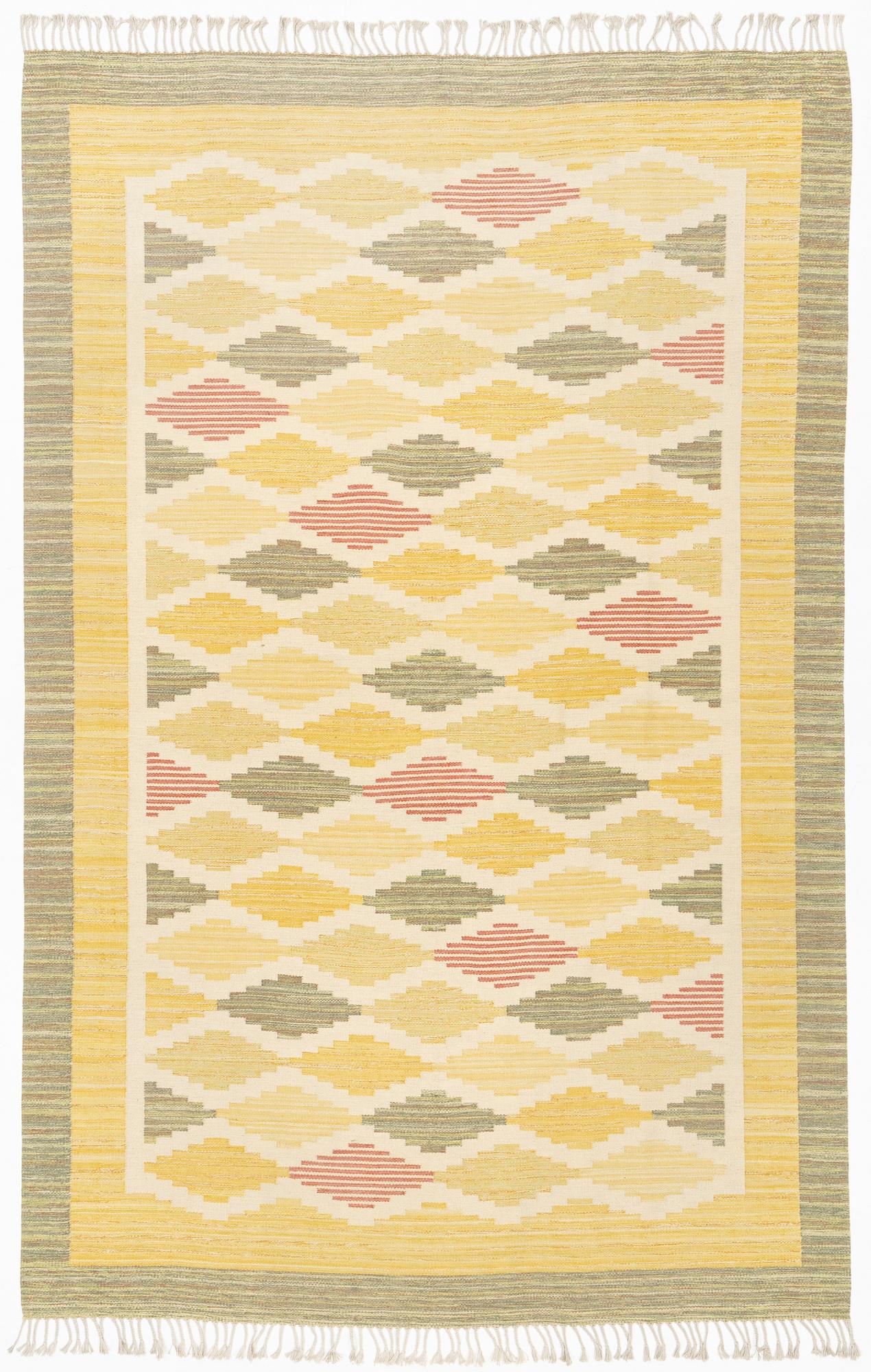 A carpet, flat weave, ca 380 x 247 cm.