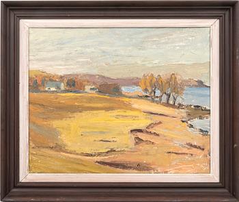 Arnold "Nolle" Svensson, ol on panel signed.
