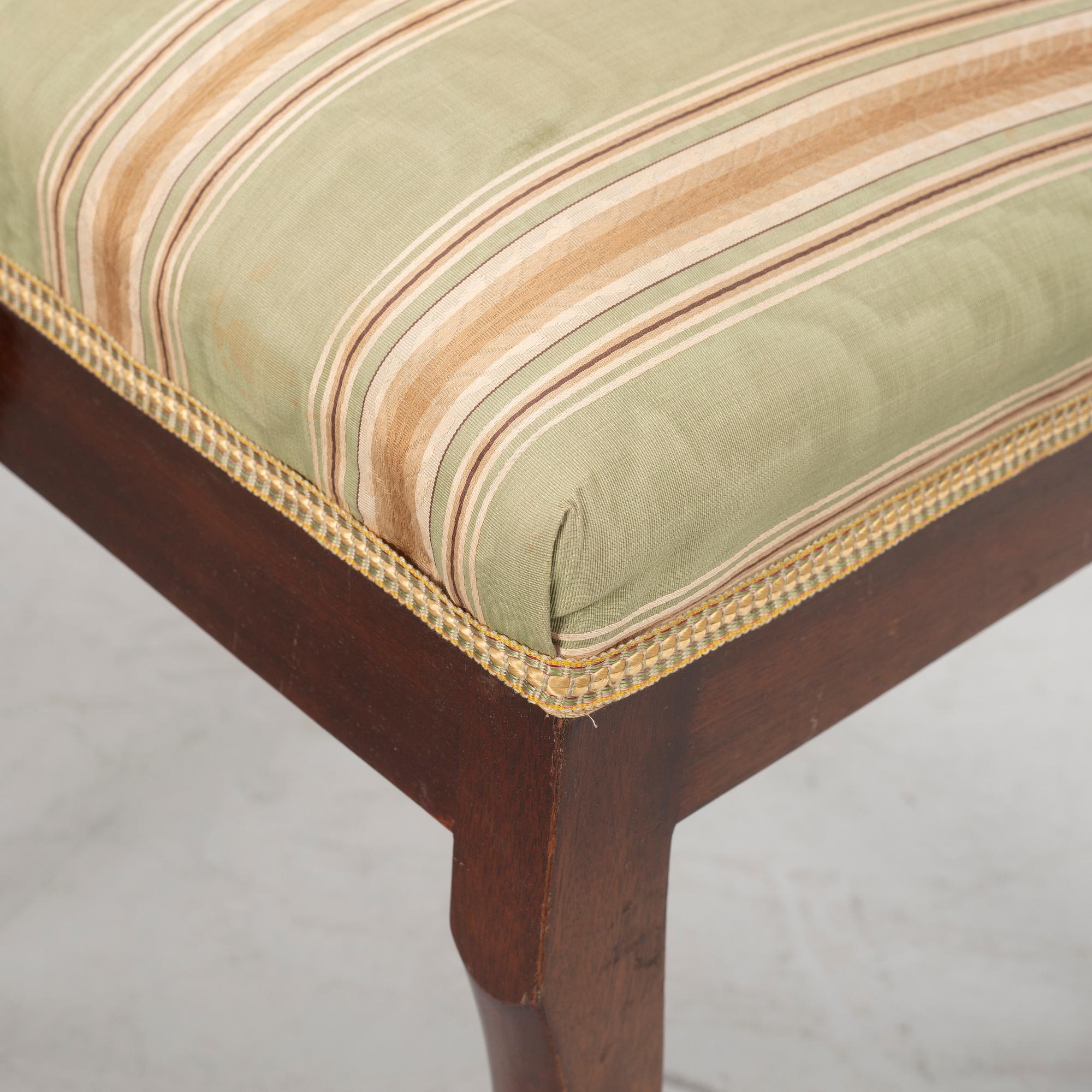 Chairs, 8 pcs, late Empire style, second half of the 19th century.