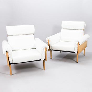 YRJÖ KUKKAPURO, a pair of late 20th century 'Ateljee' armchairs for Haimi/Avarte.