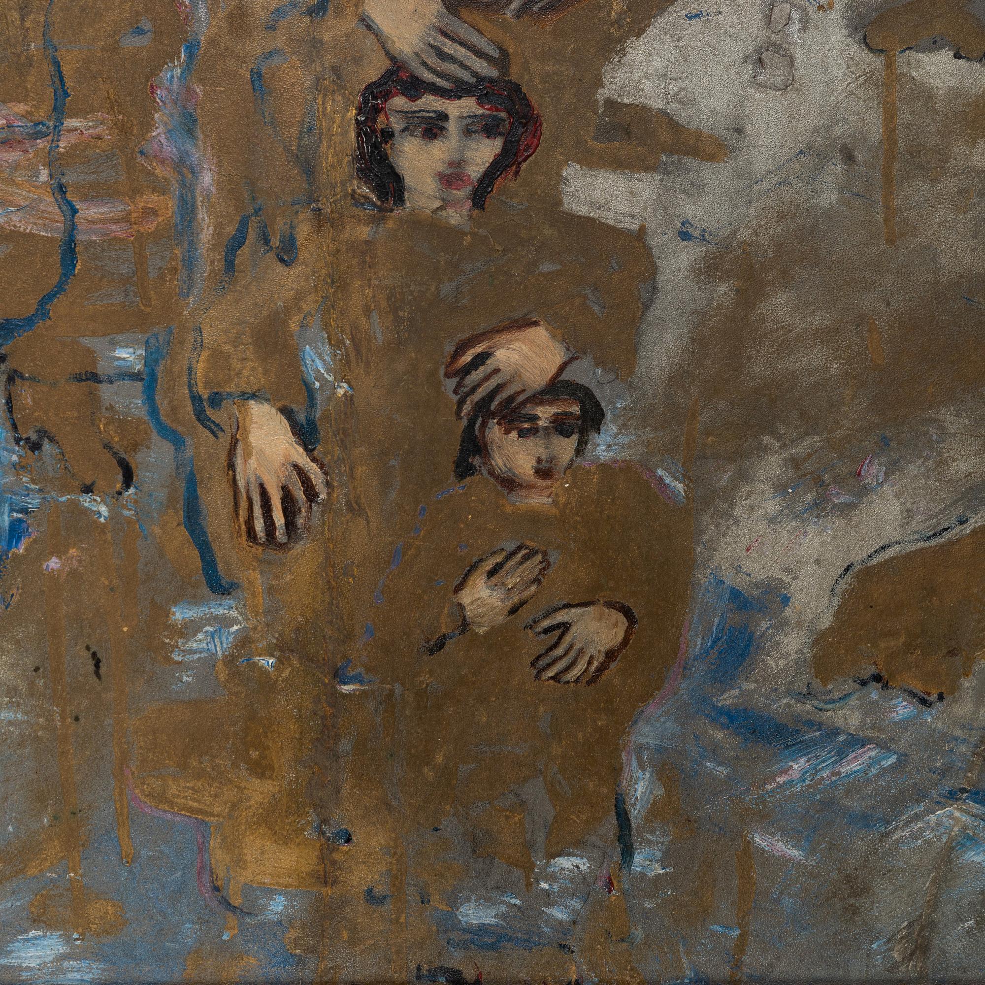 Carl Fredrik Hill, 'Familjen - variation I' (The Family - variation I).