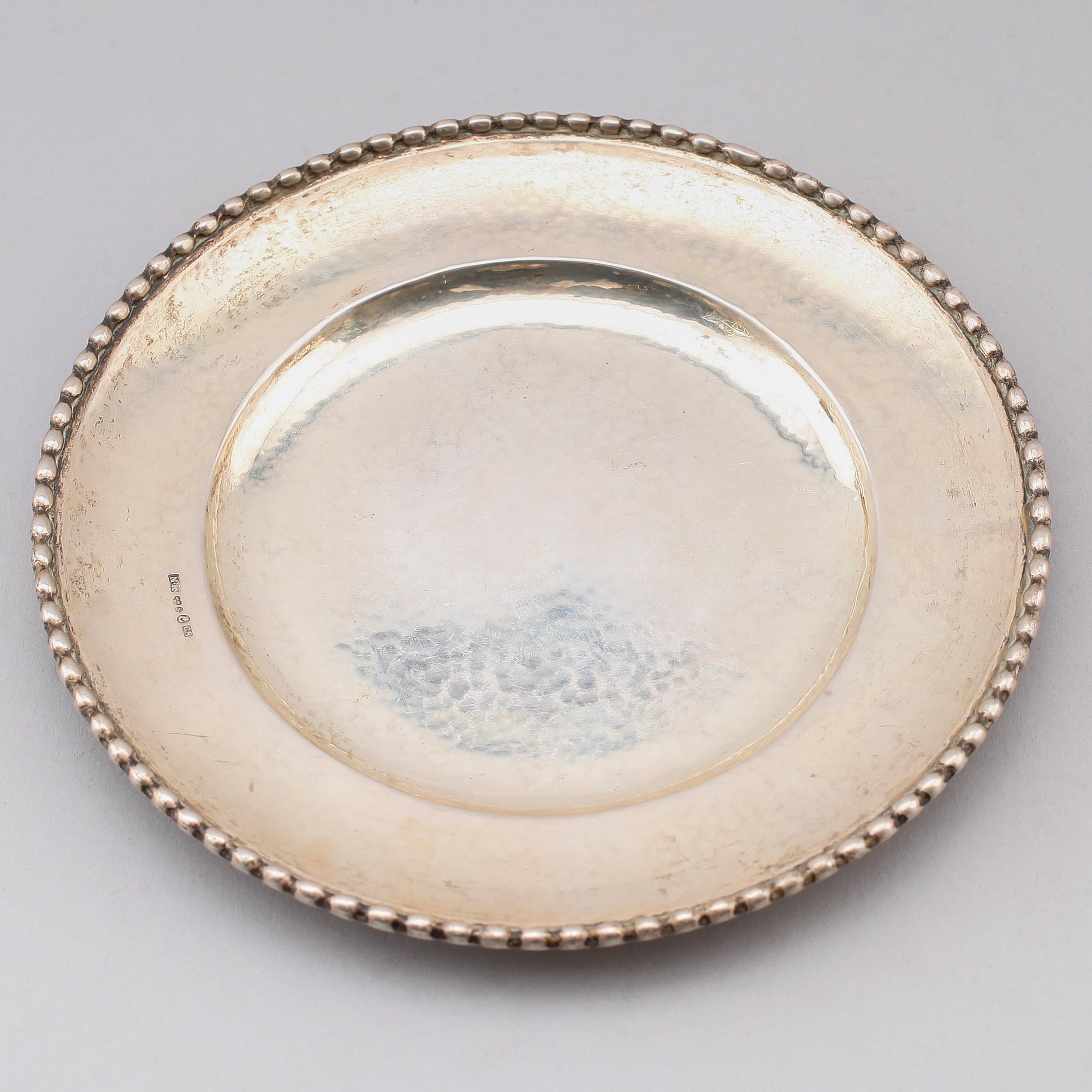 SKÅL OCH FAT, silver, 1929. Total vikt ca 375 g.
