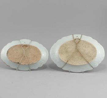 PARTI PORSLIN, 9 delar, Kina, 1700-tal.