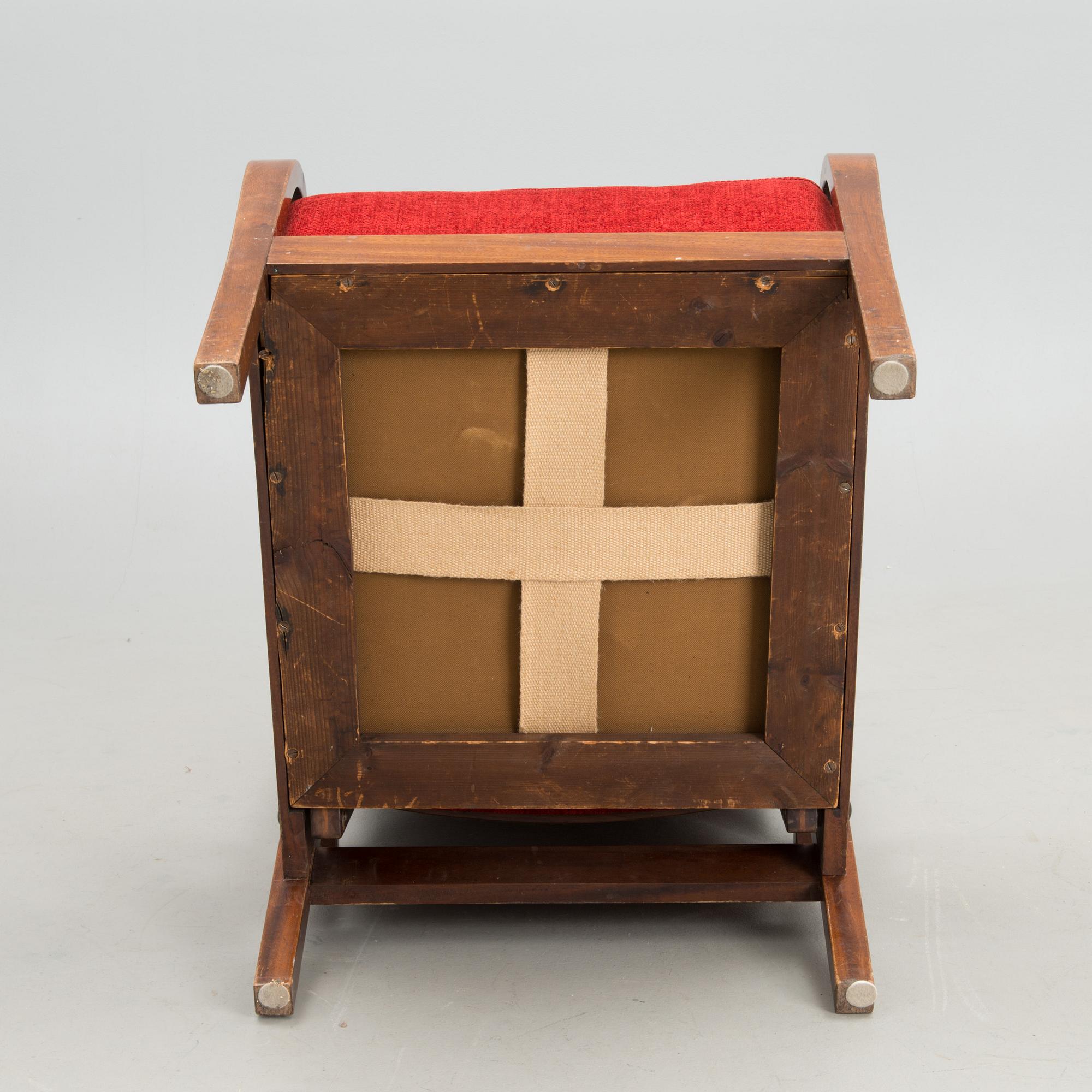 A 1930s open armchair model 'Torni' for Oy Stockmann Ab,  Keravan Puusepäntehdas, Finland.