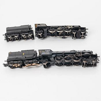 Collection of locomotives, 5 pieces. Including Märklin 39490 and Jeco AB, H0.