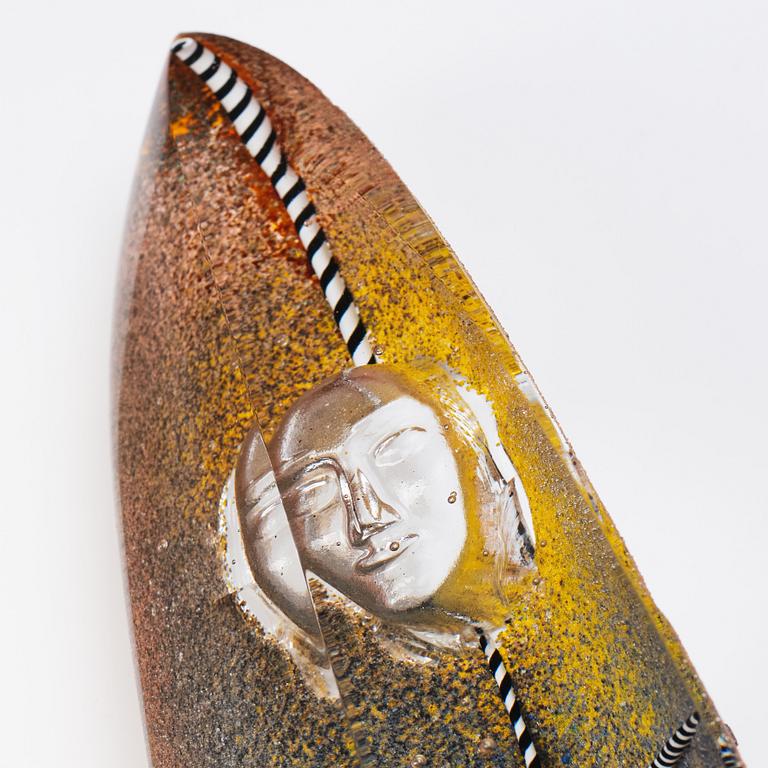 Bertil Vallien, a sandcast glass sculpture of a boat, Pilchuck, 1985.