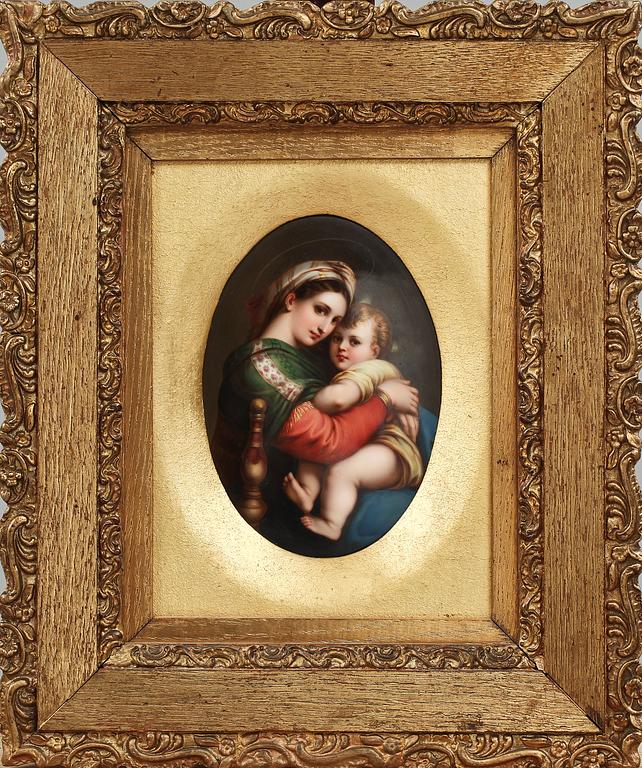 PORSLINSMÅLNING, okänd konstnär, sekelskiftet 1800/1900-tal.