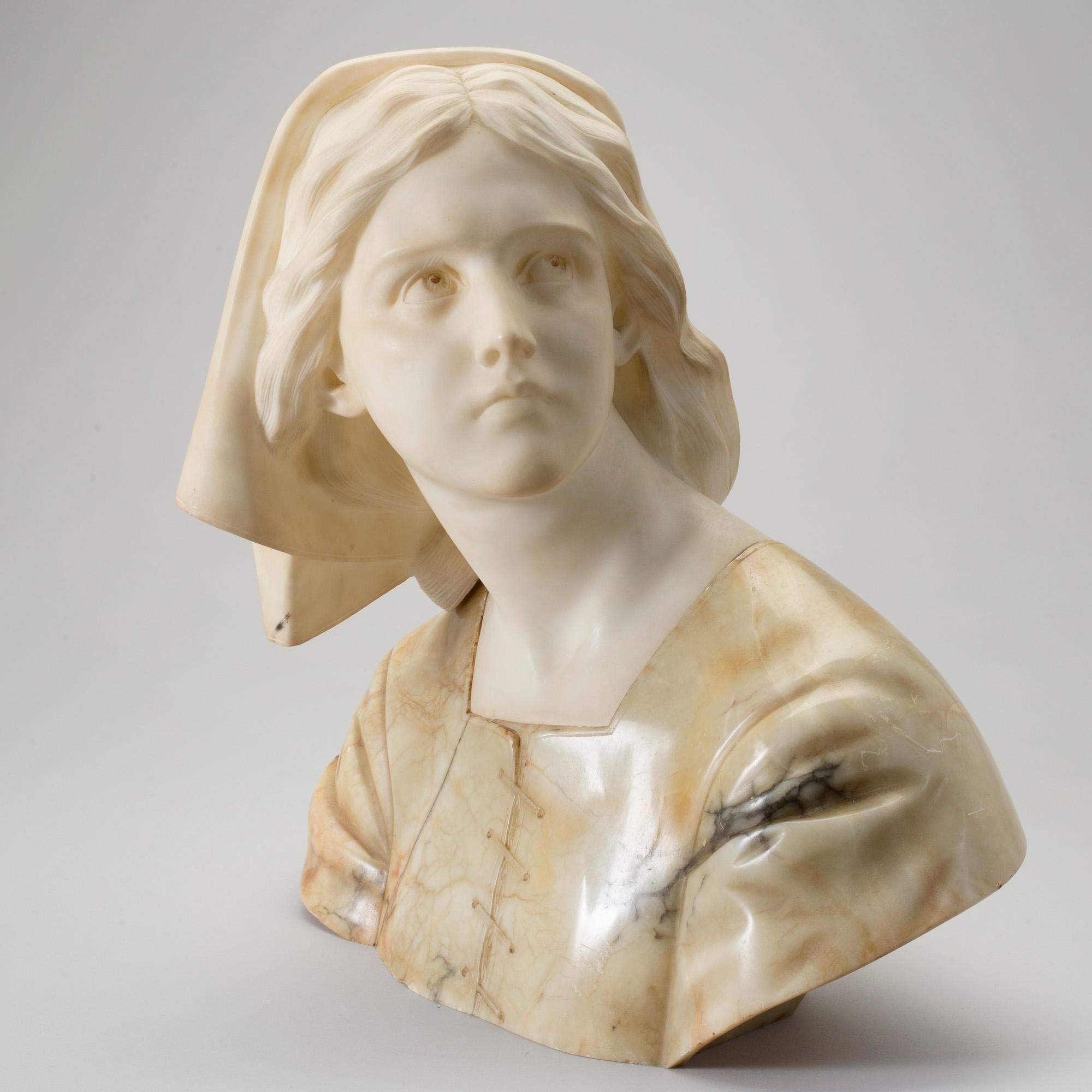 OKÄND KONSTNÄR, alabaster, bär signatur, sannolikt sekelskiftet 1900.
