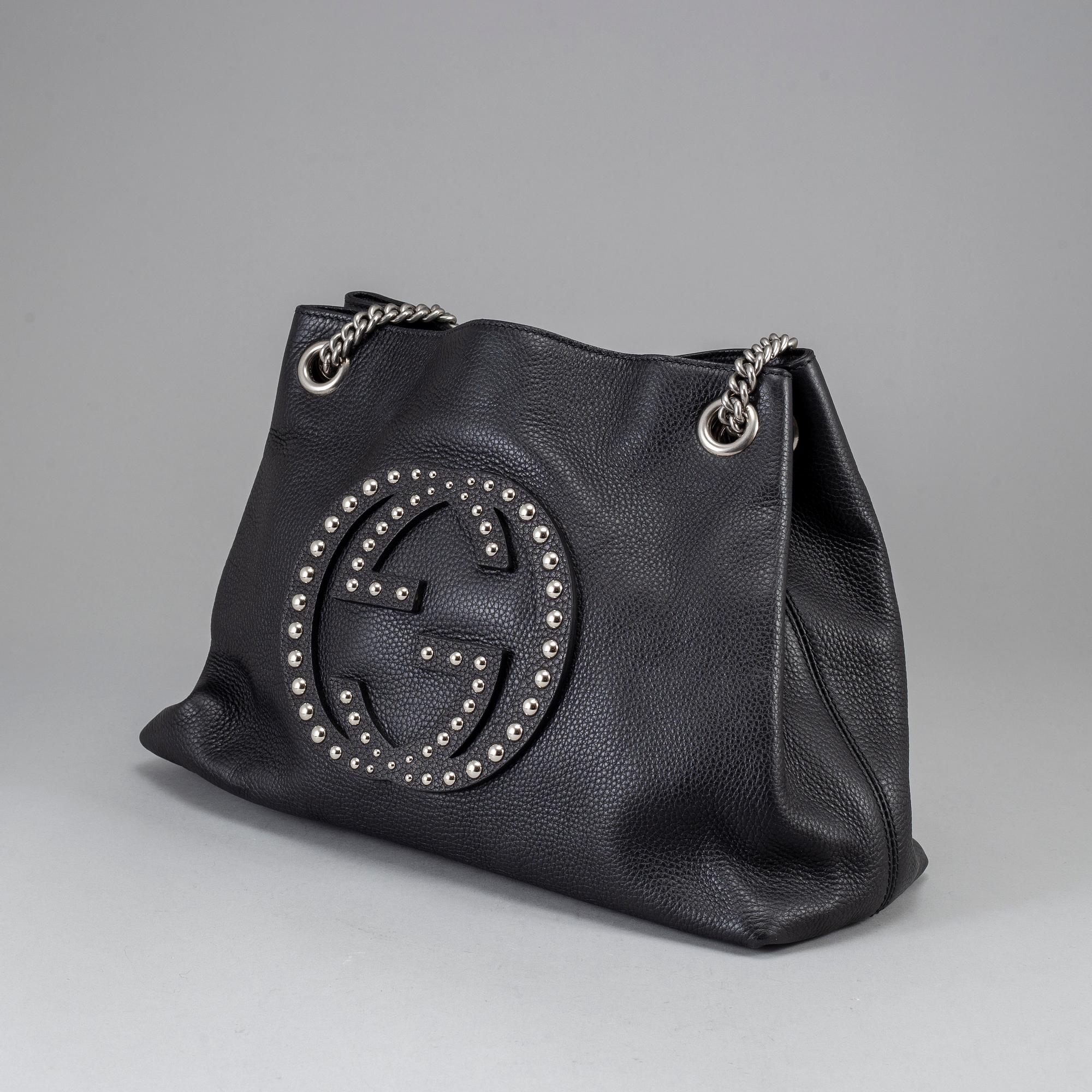 GUCCI, 'Soho' leather bag.