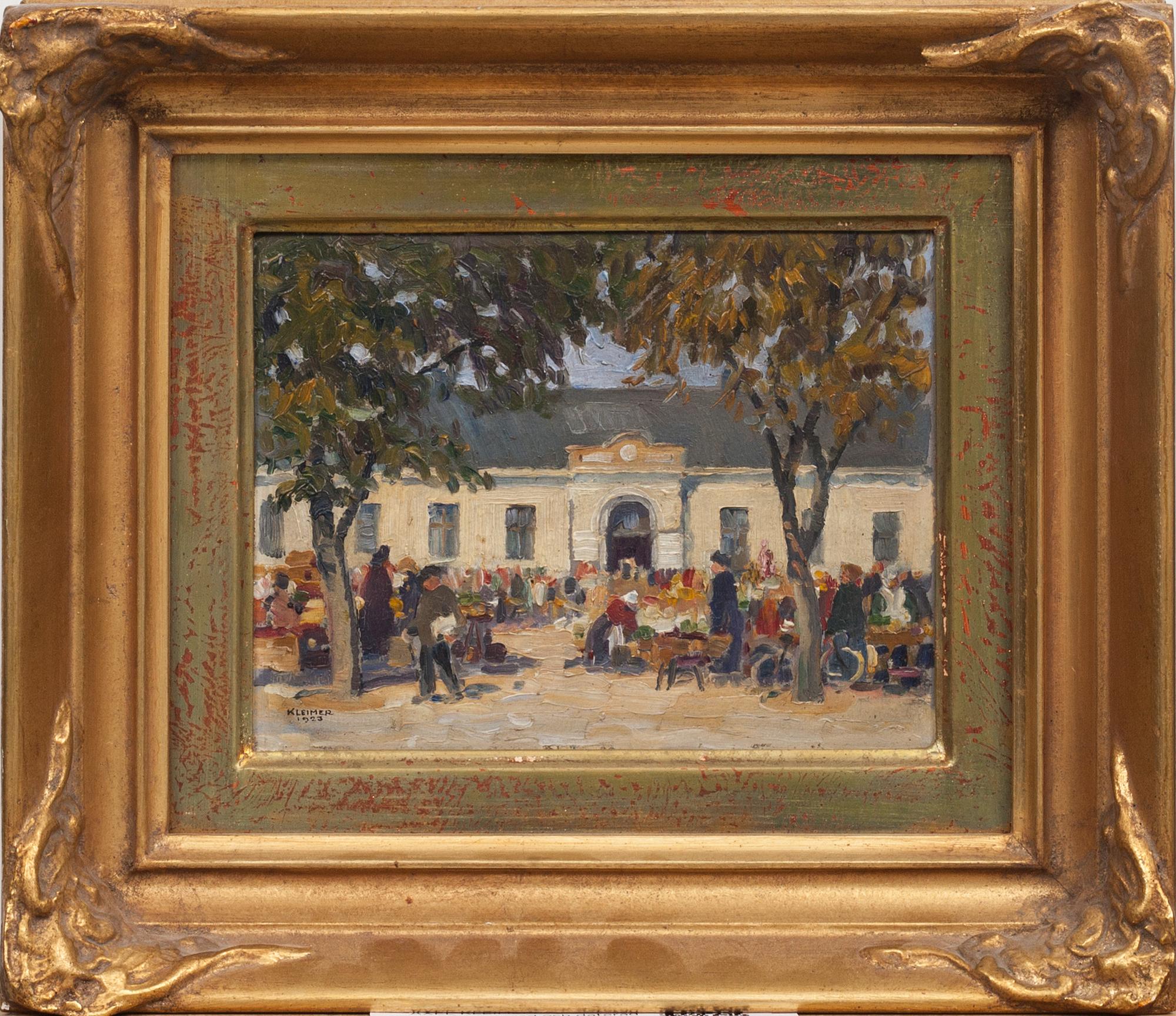 AXEL KLEIMER, olja på pannå, signerad och daterad 1923.