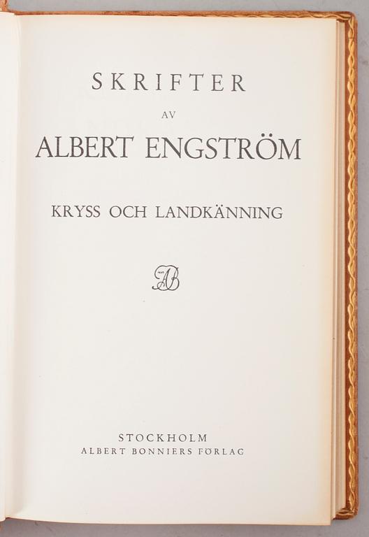 BÖCKER: Albert Engströms Samlade Verk, Bonniers 1952, 15 volymer.