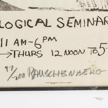 ROBERT RAUSCHENBERG, offset litografi, 1963, signerad med blyerts och numrerad 17/200.