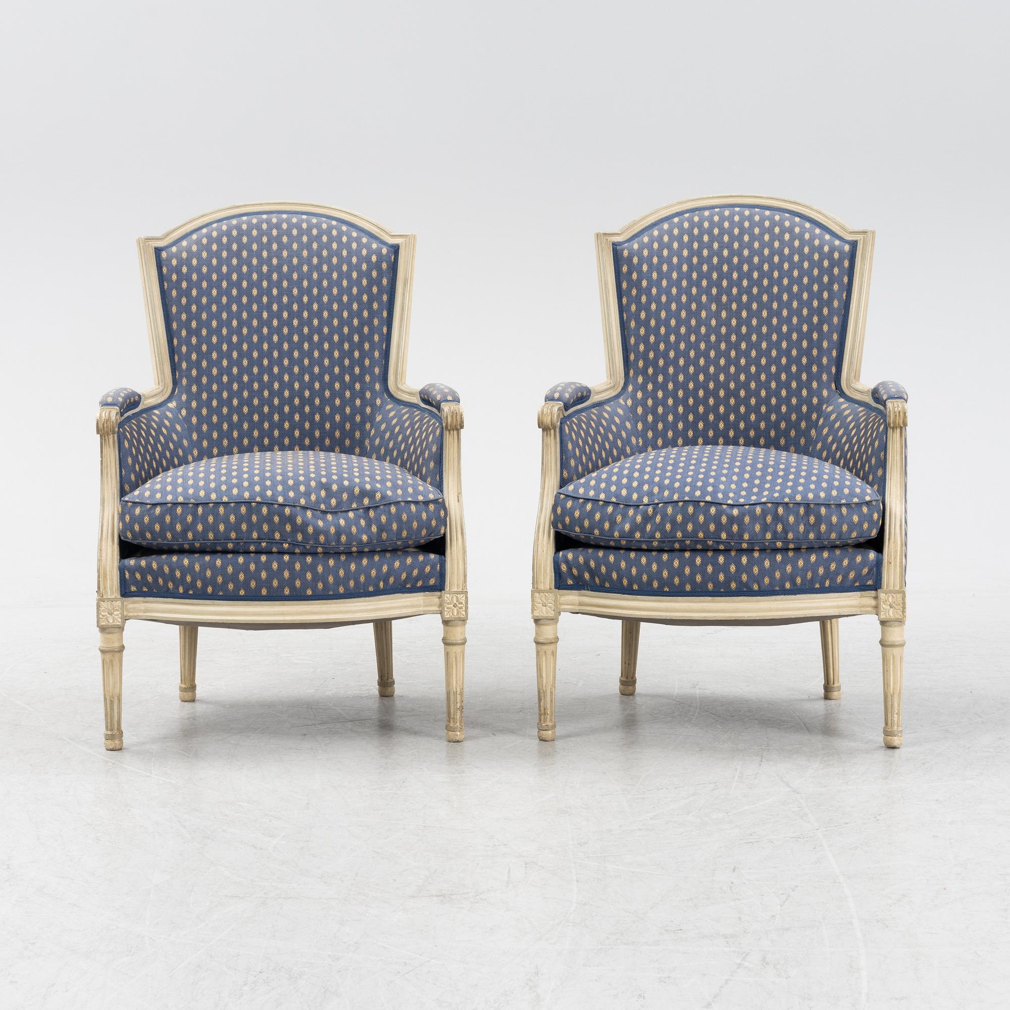 Bergerer, ett par, Louis XVI-stil, 1900-talets andra hälft.